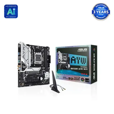 ASUS B650M-AYW WIFI AMD Ryzen AM5 Micro-ATX Motherboard