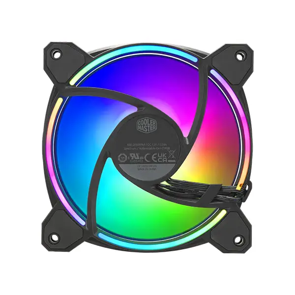 Cooler Master MasterFan MF120 Halo2 3-in-1 120mm Casing Fan - Black